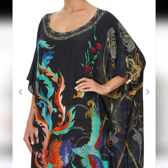 Camilla Round Neck Kaftan Wise Wings Nwt - Picture 3 of 13